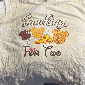 Disney Snacking for Two Womens t shirt.